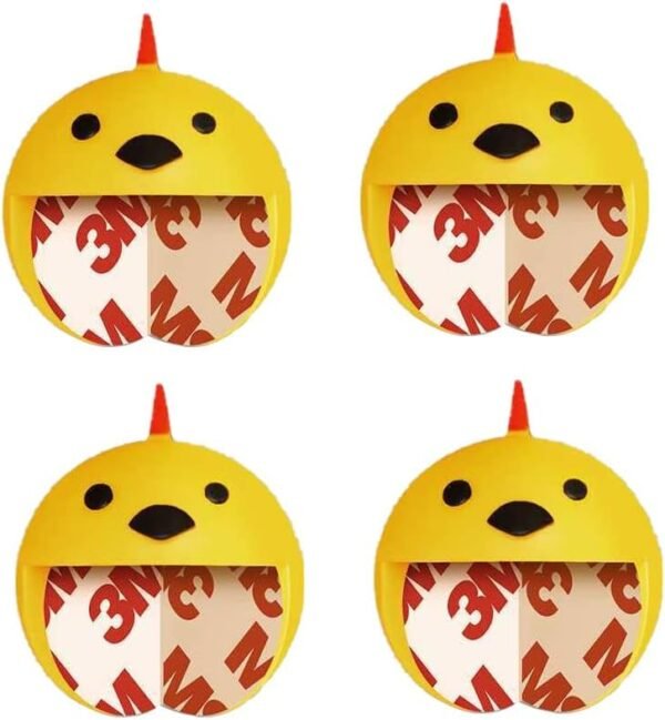 Yellow Chick Animal Shape Anti-Collision Corner Table - Safe 3M Adhesive Gel - Furniture Protectors for Safety - Proofing Bumpers for Coffee Table Safety - Sharp Pointed Edge Protect 4pcs